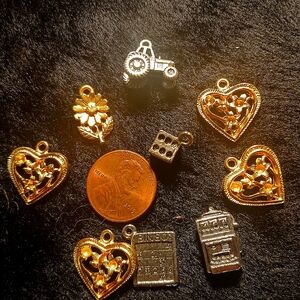 Lot charms gaming tractor bingo dice